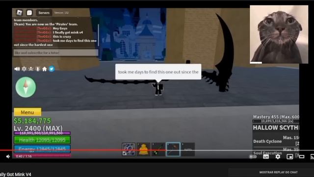 *SERA?!* " SHOWCASE DA MINK DESPERTADA (AWAKENING) do BLOX FRUITS " | Roblox - GG Games смотреть онлайн