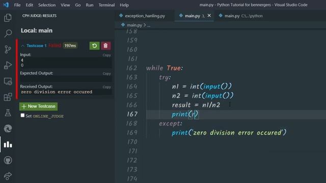 Exception handling in python | python programming in hindi смотреть онлайн