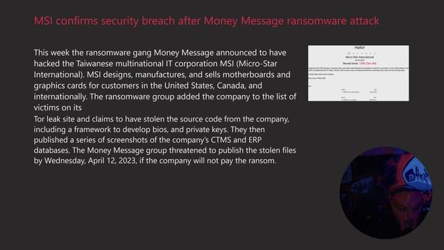 CyberSecurity Weekly Hacker News April 07 - 14, 2023 #hacker #cybersecurity #ddos смотреть онлайн