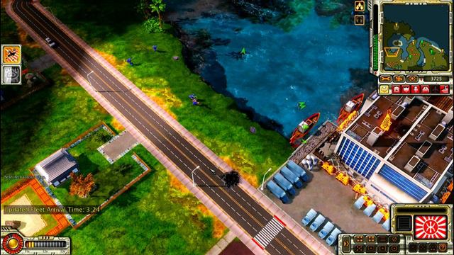 C&C Red Alert 3 COOP Hard Rising Sun Campaign 4 Pearl Harbor Graveyard of a Foolish Fleet смотреть онлайн