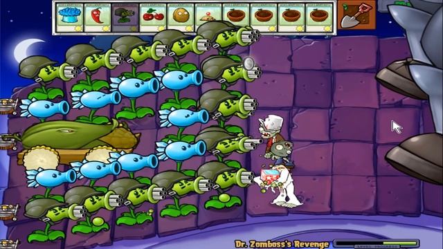 1 Cob Cannon vs Gatling Snow Pea Plants vs Zombies смотреть онлайн