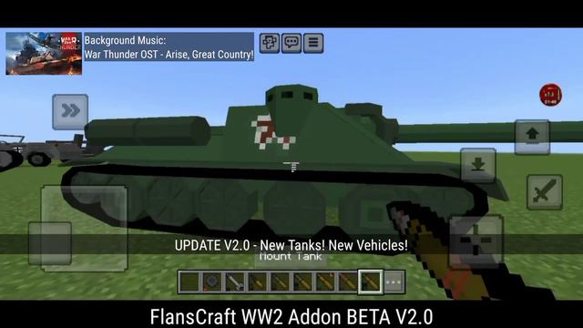 Flanscraft WW2 Addon BETA V2.0 | WW2 Tanks Minecraft Addon for MCPE 1.20.70+ | Creator Crafter321 смотреть онлайн