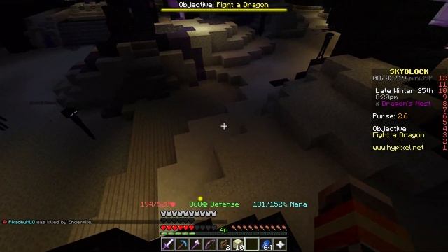 HOW TO GET TO THE DRAGON'S NEST AND SUMMON THE ENDER DRAGON In Hypixel Skyblock