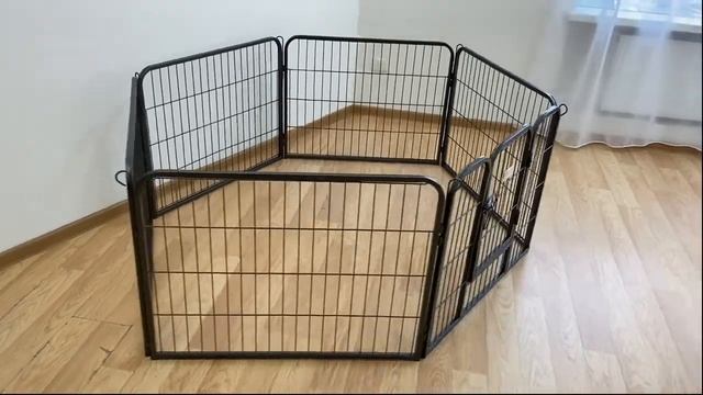 Усиленный вольер для собак 60см стальной графит, 6 секций смотреть онлайн