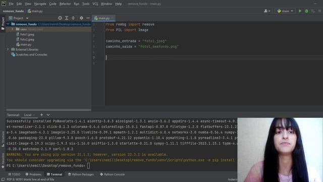 Remover Fundo de Imagem com Python (rembg e PIL) смотреть онлайн