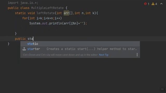 Quickly find multiple left rotations of an array in Java смотреть онлайн