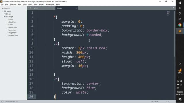 Div Create Html Css(14-10-2022)