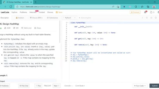 Leet code 706. Design Hash Map смотреть онлайн