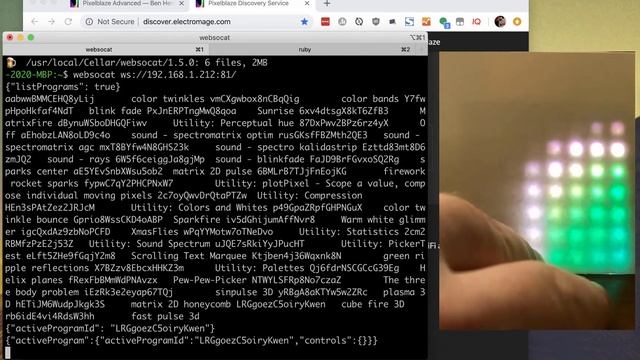 Pixelblaze WebSocket API смотреть онлайн