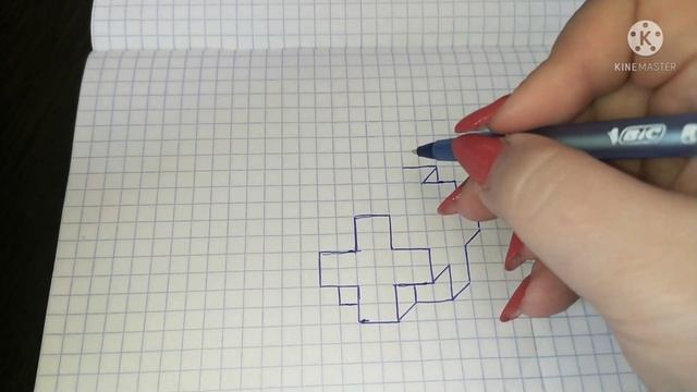 Объёмный рисунок на клетчатой бумаге/3D рисунок/Рисунок по клеткам/3D рисунок/Рисование по клеткам смотреть онлайн
