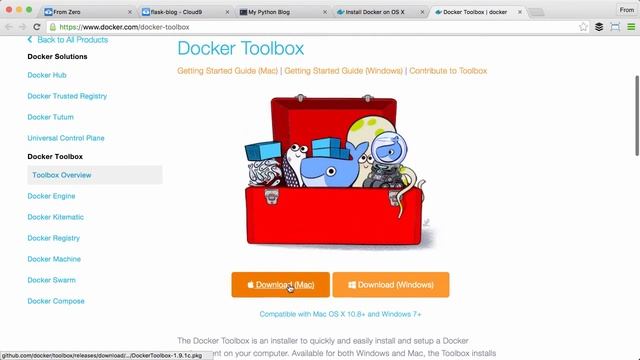 Using Docker with a Flask Application - Docker Installation (2/10) смотреть онлайн