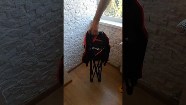 #мояраспаковка Обзор Раскладное кресло KingCamp Moon Leisure Chair Black/Red смотреть онлайн