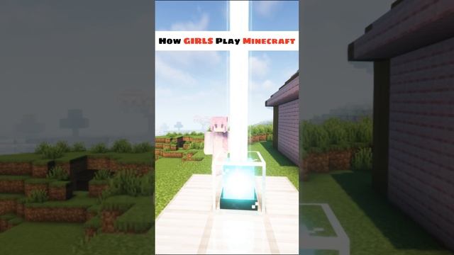 Minecraft: Boys Vs Girls Playing Minecraft #shorts смотреть онлайн
