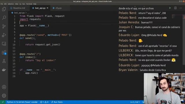 ? Telegram Bot REST API en Python смотреть онлайн