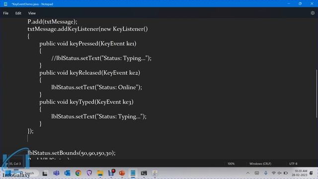 Java AWT/ Swing - 6 Event Handling KeyEvent And MouseEvent смотреть онлайн