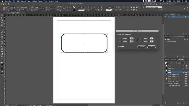 Rounded Corners In InDesign - How To