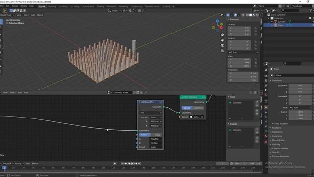 Blender 2.93 - Build a C4D Cloner and Effector Falloff with Blender Geometry Nodes смотреть онлайн