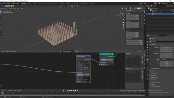 Blender 2.93 - Build a C4D Cloner and Effector Falloff with Blender Geometry Nodes
