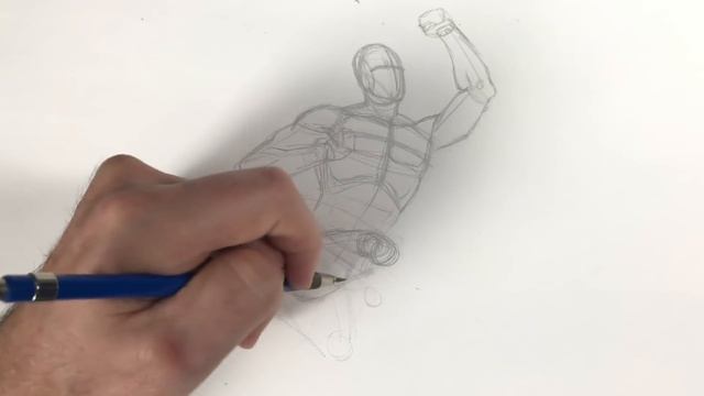 How to Draw An Action Pose for Comics Pencil and Paper смотреть онлайн