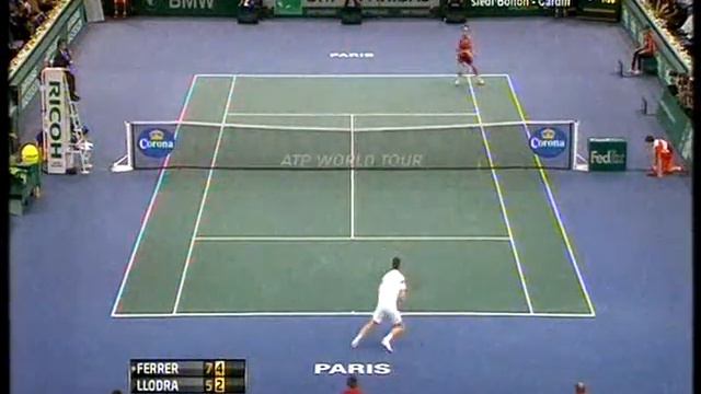 David Ferrer vs Michael Llodra - ATP Masters Paris 2012. Highlights Set 2 (bojan svitac) смотреть онлайн