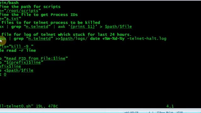 Kill unwanted Processes Telnet | ssh | apache | httpd | bash Script смотреть онлайн