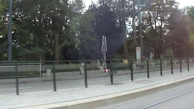 Аугсбург. Германия. Трамвай (поездка по центру города) смотреть онлайн