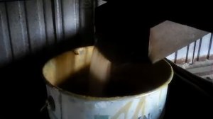 Сушим песок для пескоструйки.