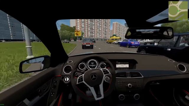Безумные шашки в городе на Mercedes c63 AMG City Car Driving #1 смотреть онлайн