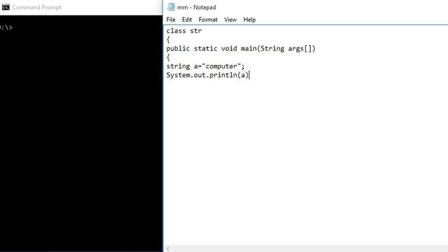 Java Program to Print String смотреть онлайн