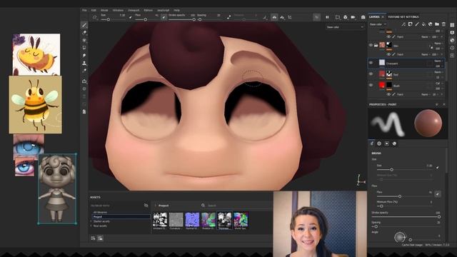 Texturing - Bee Girl 3D Game Character Full Pipeline - Part 13 смотреть онлайн