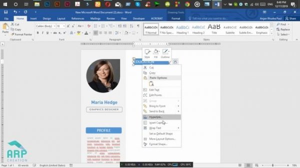 How to Create a CV/RESUME template in Microsoft Word Docx : ✪ MS Word Tutorial ✪