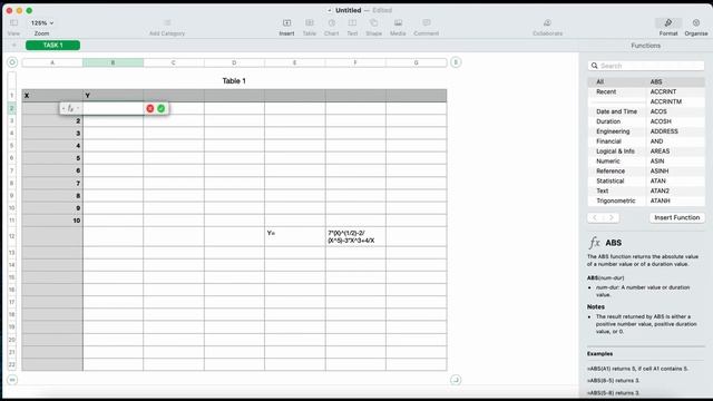 Working in excel via Mac OS. How to add a function, how to create a table, how to build a chart смотреть онлайн