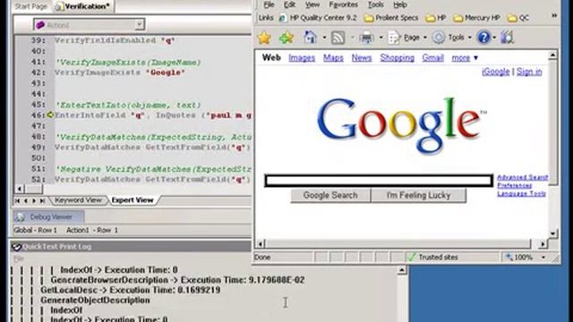 QTP Automation Framework Demo with Call Stack Trace смотреть онлайн