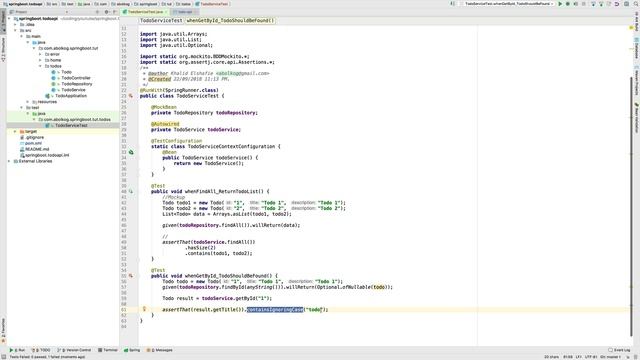 7- Testing in Spring boot - Spring boot tutorial - Arabic [بالعربي] смотреть онлайн
