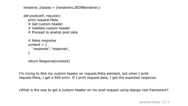 Django : How to access custom HTTP request headers on Django Rest Framework? смотреть онлайн