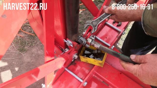 Установка замедлителя одностороннего действия на грабли ХАРВЕСТ WR 9 (ГКП-6.1) июль 2020 г. смотреть онлайн