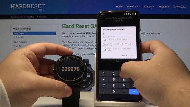 How to Pair GARMIN Fenix 6X with Phone – Connect Devices смотреть онлайн