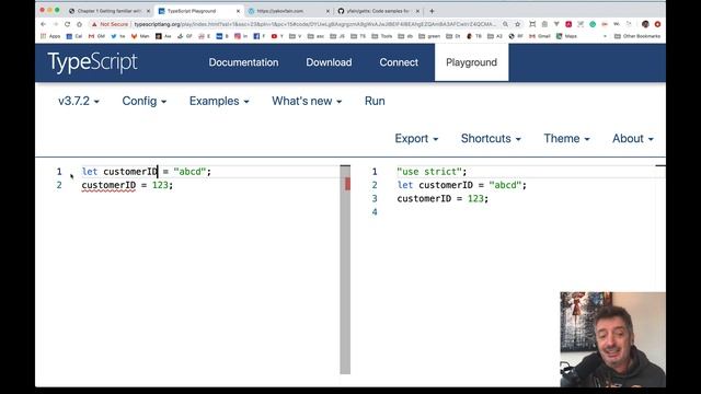 TypeScript Quickly. Lesson 2: Compiling the first program in the Playground. смотреть онлайн
