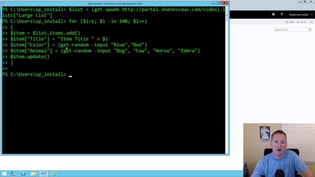 Using PowerShell to work with SharePoint Lists смотреть онлайн