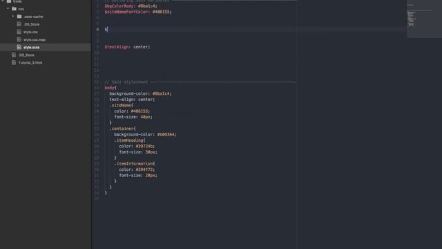 Sass Tutorial 3 - How to use and make variables in sass смотреть онлайн