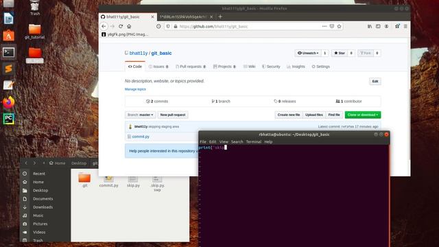 Git Tutorial 9 - git commit -a -m || skipping the staging area for a tracked file смотреть онлайн