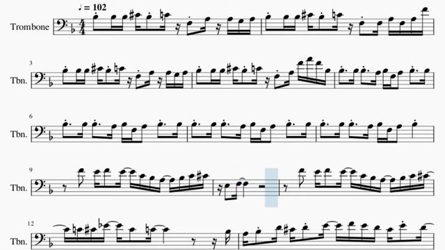 Trombone Sheet Music: How to play Kick Back (Chainsaw Man) by Kenshi Yonezu смотреть онлайн