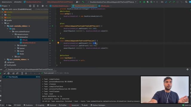Doubly Linked List Implementation Using Test Driven Development | JAVA 11 смотреть онлайн