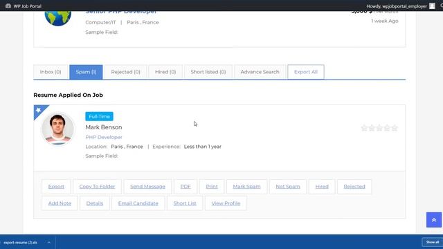 Resume Actions WP Job Portal - Best Job Board Plugin for WordPress смотреть онлайн