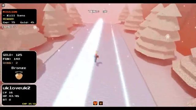 Frisk VS sans IN roblox UT: Rise of Souls смотреть онлайн
