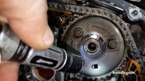 Причина плохого холодного запуска и дымления — перескочившая цепь,  Ford Transit 2.4TDCi D2FA