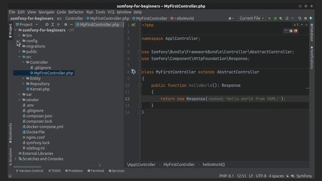 Symfony 6 - How to create routes using YAML format? смотреть онлайн