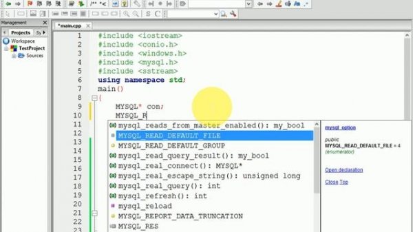C++ To MySQL Connection - Code Blocks - Dev C++ - Search Record
