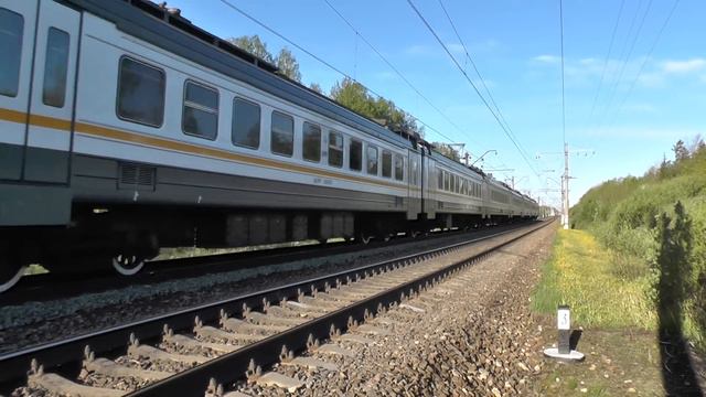 Электропоезд ЭД4М-0468 ЦППК перегон Петелино - Голицыно смотреть онлайн