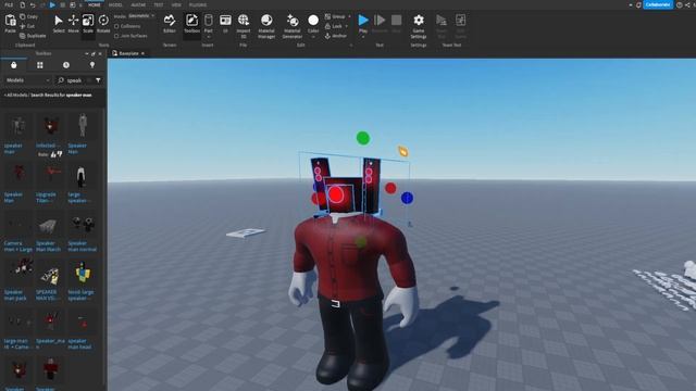 СТРОЮ ТИТАНА СПИКЕР МЕНА в РОБЛОКС студио I ROBLOX STUDIO смотреть онлайн